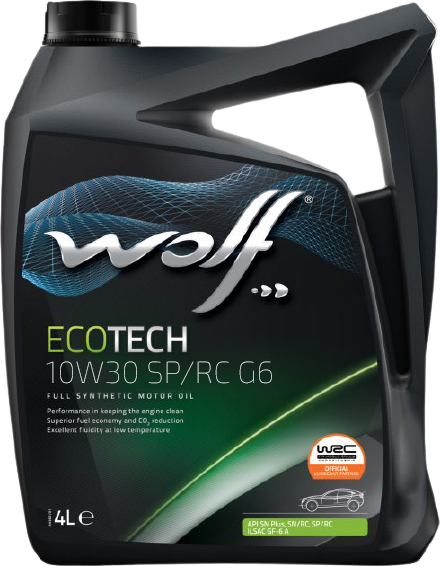 Моторное масло Wolf EcoTech 10W30 SP/RC G6, 4л (WOLF: 161564)